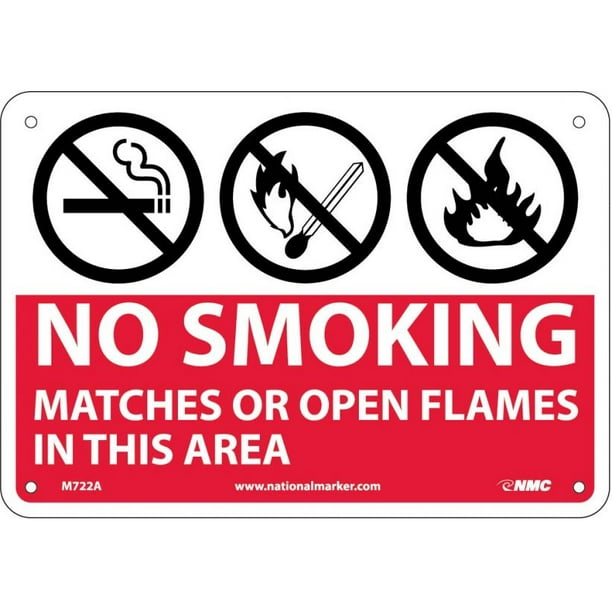 Open Fire Allowed International Symbol .040 Metal Aluminum Sign